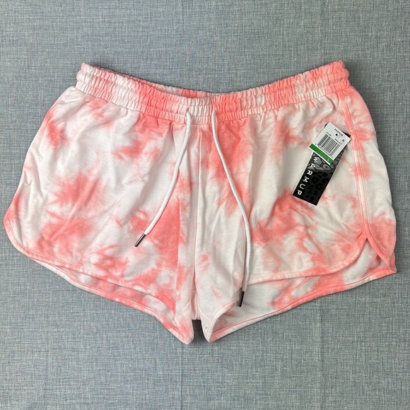 Peach & White Tie Dye Drawstring Shorts by Jessica Simpson Size Large & XL - Picture 2 of 5